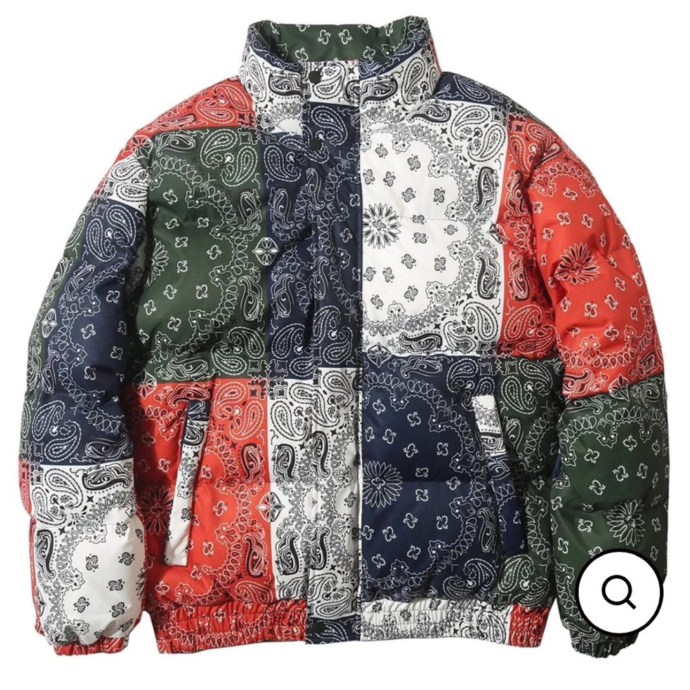 YUGEN THEORY Multi-Color Bandana Padded Jacket (Unisex)